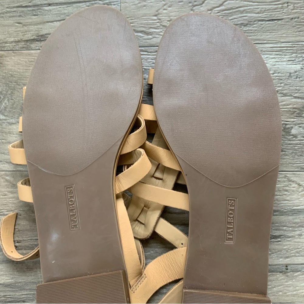 Talbots Leather Strappy Buckle Sandals - Picture 10 of 11
